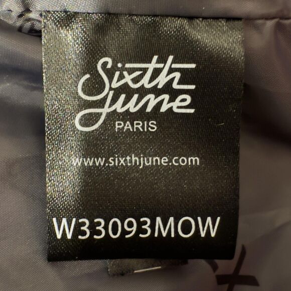 Sixth June Paris Puffer Coat Men 3XL Gray Hooded Parka Insulated Nylon NWT - Picture 13 of 15